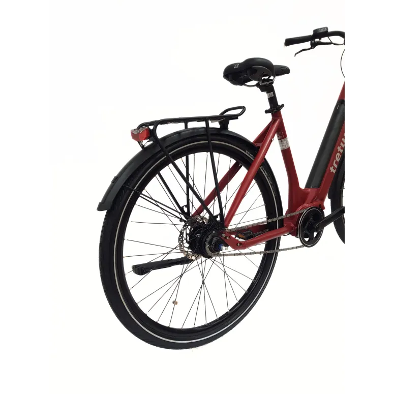 Elektryczny Rower Miejski Damski 28" ALU Hydraulika Nexus Światła Bagażnik