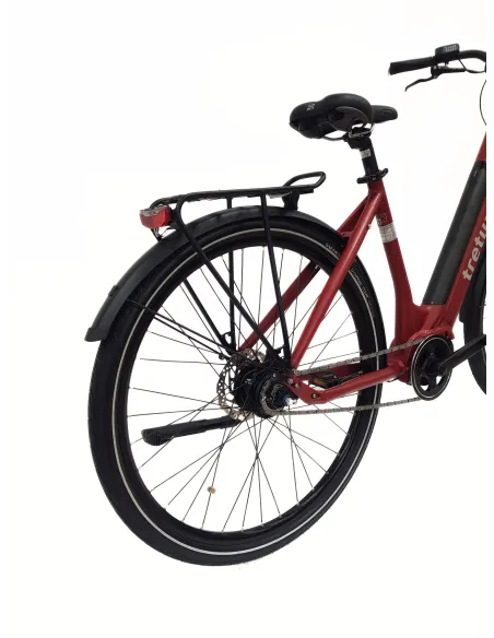 Elektryczny Rower Miejski Damski 28" ALU Hydraulika Nexus Światła Bagażnik