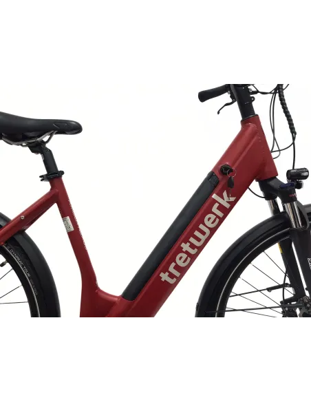 Elektryczny Rower Miejski Damski 28" ALU Hydraulika Nexus Światła Bagażnik