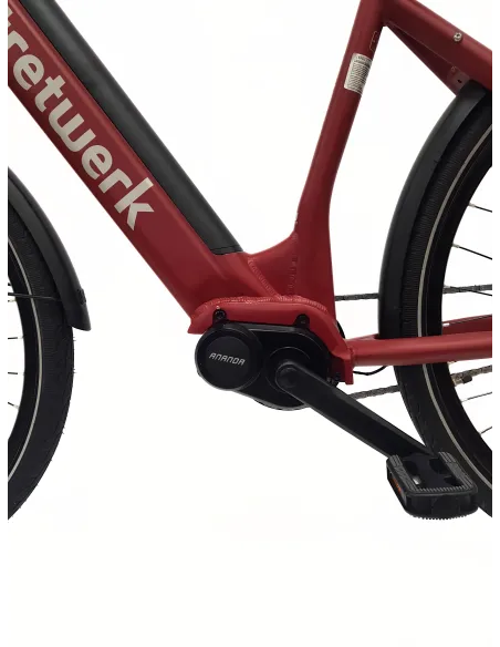 Elektryczny Rower Miejski Damski 28" ALU Hydraulika Nexus Światła Bagażnik