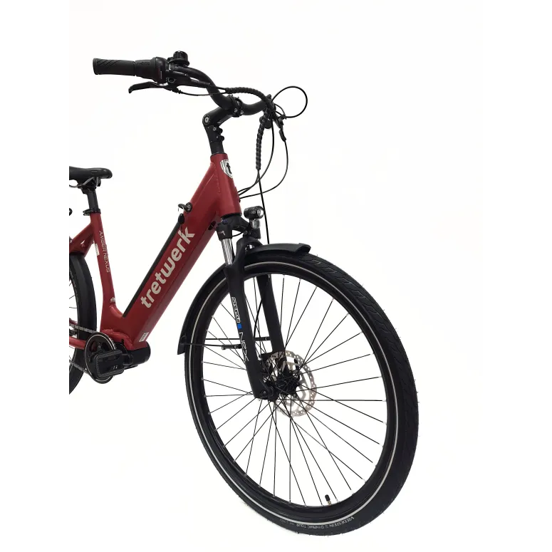 Elektryczny Rower Miejski Damski 28" ALU Hydraulika Nexus Światła Bagażnik