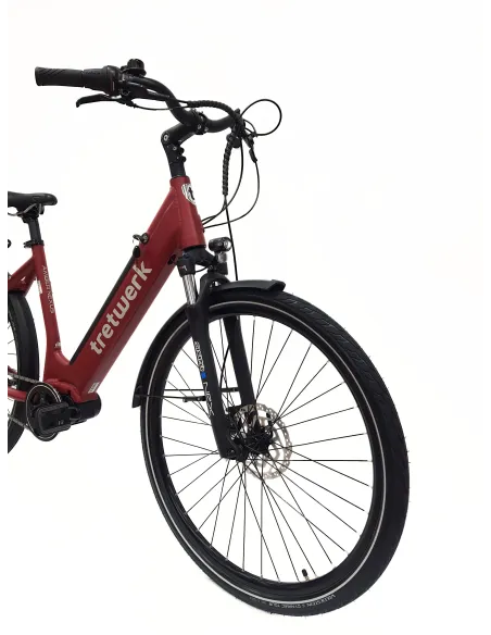 Elektryczny Rower Miejski Damski 28" ALU Hydraulika Nexus Światła Bagażnik