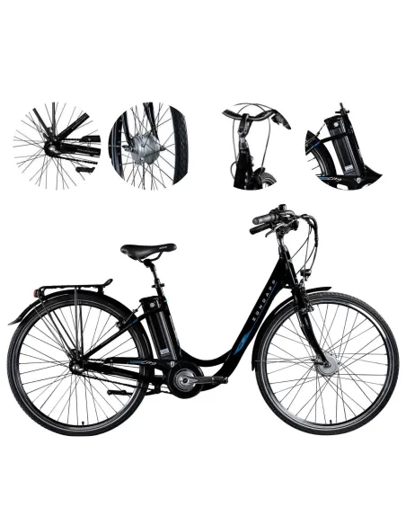 Rower Elektryczny Miejski 28 Damka Aluminiowy Nexus 10.4Ah 250W Wspomaganie