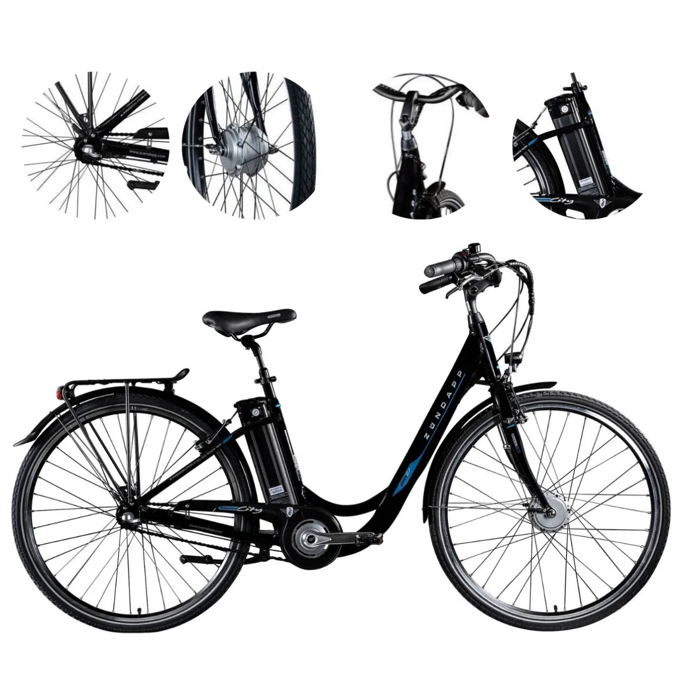 Rower Elektryczny Miejski 28 Damka Aluminiowy Nexus 10.4Ah 250W Wspomaganie