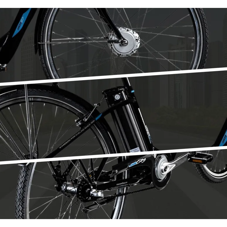 Rower Elektryczny Miejski 28 Damka Aluminiowy Nexus 10.4Ah 250W Wspomaganie