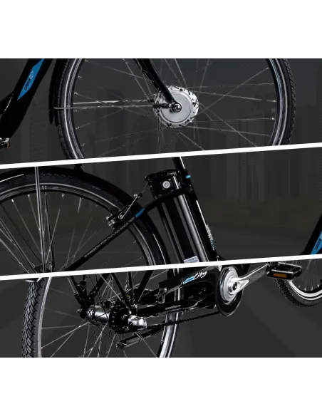 Rower Elektryczny Miejski 28 Damka Aluminiowy Nexus 10.4Ah 250W Wspomaganie