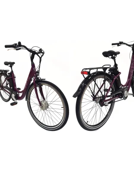 Rower Elektryczny Miejski Damski 26" Nexus 250W Bagażnik Światła 25 km/h