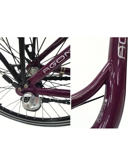 Rower Elektryczny Miejski Damski 26" Nexus 250W Bagażnik Światła 25 km/h