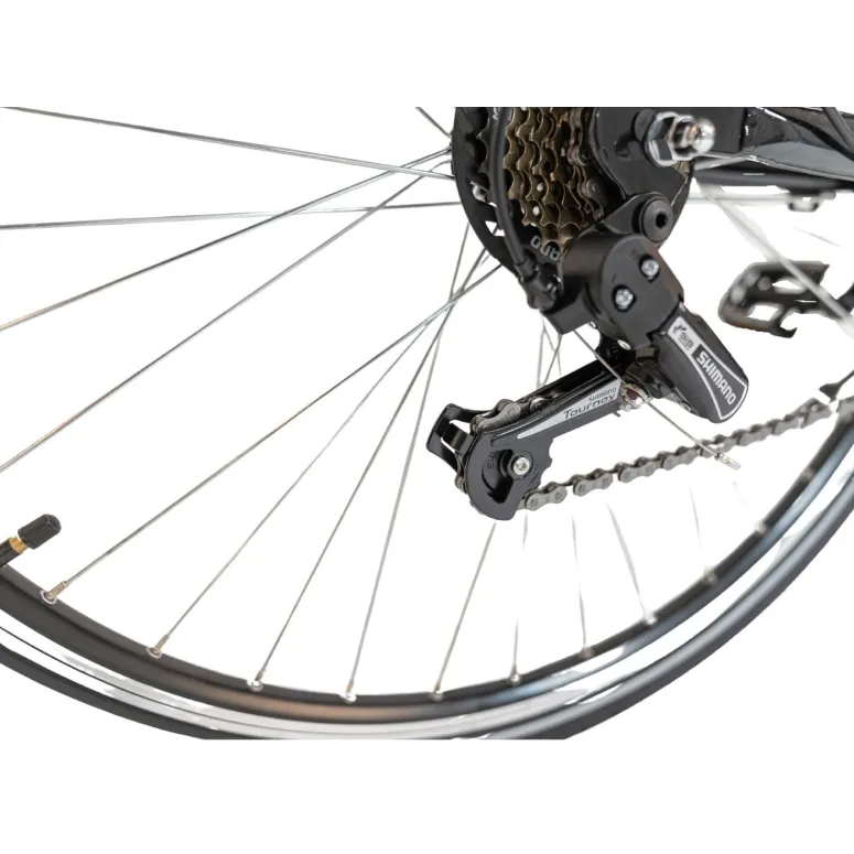 Rower Elektryczny Trekkingowy 28" 25km/h Unisex 13Ah LCD Bagażnik Światła