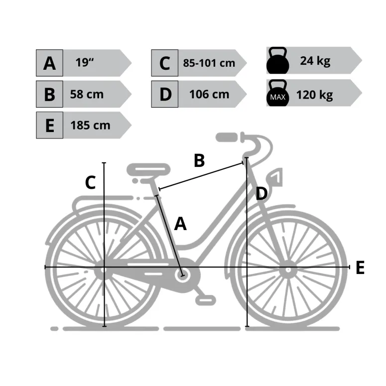 Elektryczny Rower Trekkingowy 28 ALU 3 Tryby Błotniki 21 Biegów Dzwonek