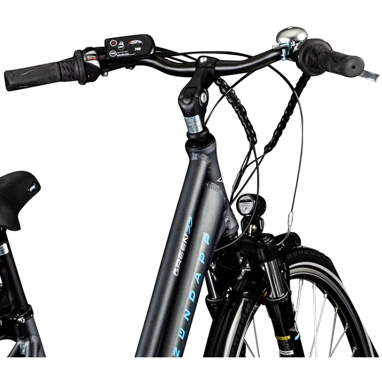 Elektryczny Rower Trekkingowy 28 ALU 3 Tryby Błotniki 21 Biegów Dzwonek