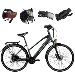 Elektryczny Rower Trekkingowy Damski 28 Hydraulika ALU Wspomaganie Cyngle