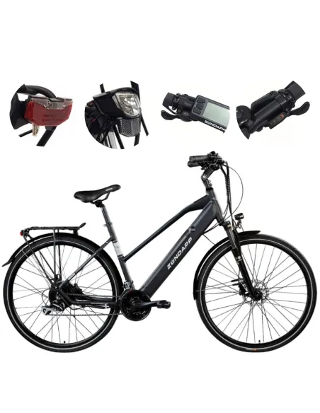 Elektryczny Rower Trekkingowy Damski 28 Hydraulika ALU Wspomaganie Cyngle