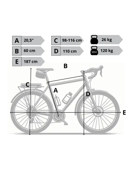 Rower Elektryczny Trekkingowy 28" Bosch 250W LCD 25km/h Hydraulika 500Wh