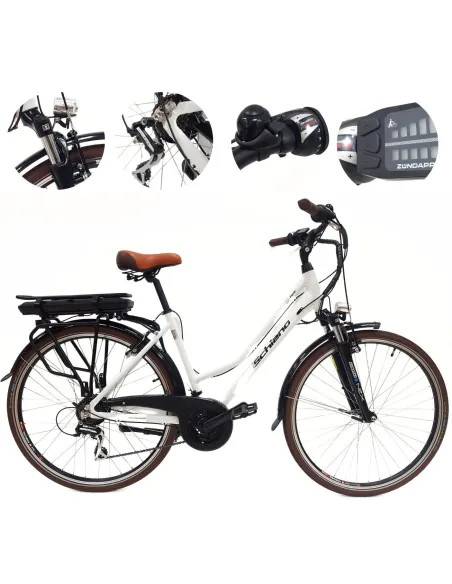 Rower Elektryczny Trekkingowy 28" 250W Męski Damski Altus Revoshift Światła