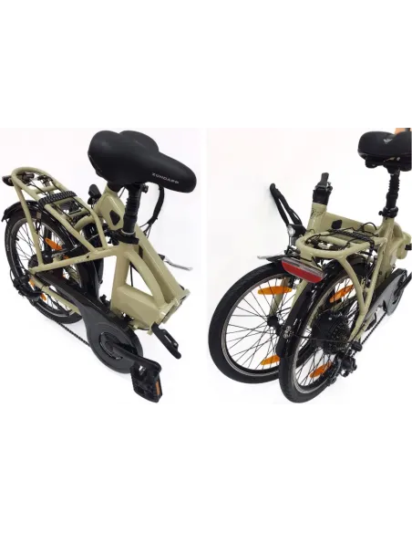 Rower Elektryczny Składany 20" Alu 9,6Ah 90km 250W Revo Bagażnik Światła