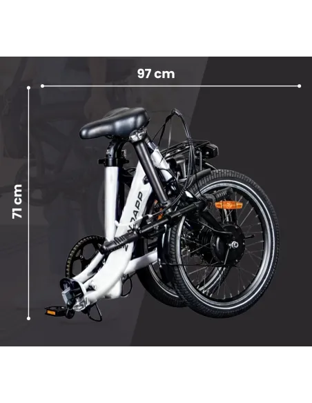 Elektryczny Rower Miejski 20 ALU 250W Nexus Bagaż 5 Trybów Błotniki Stopka
