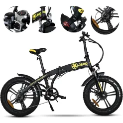 Rower Elektryczny Składany 20" Alu Miejski Tarcze Błotniki Stopka Światła