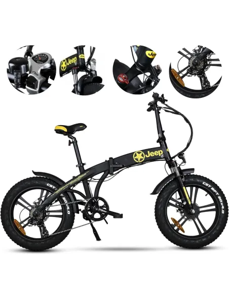 Rower Elektryczny Składany 20" Alu Miejski Tarcze Błotniki Stopka Światła