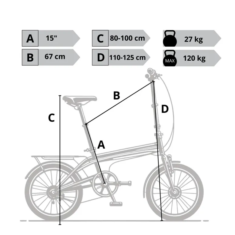 Rower Elektryczny Składany 20" Alu Miejski Tarcze Błotniki Stopka Światła