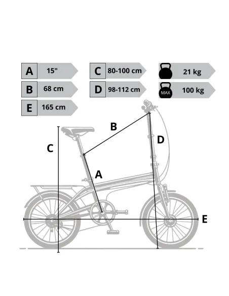 Składany Rower Elektryczny Miejski 20 Nexus 3 Bagażnik Światła Wspomaganie