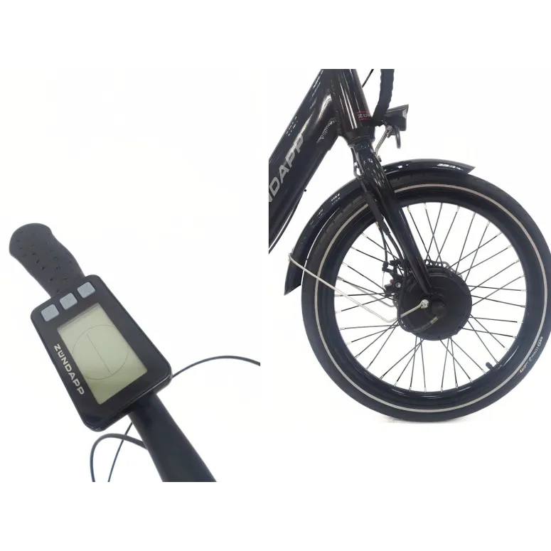 Składany Rower Elektryczny Miejski 20 Nexus 3 Bagażnik Światła Wspomaganie