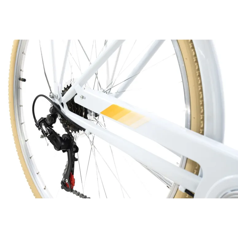 Miejski Rower Damski Dziewczęcy 28 Retro 6 Biegów