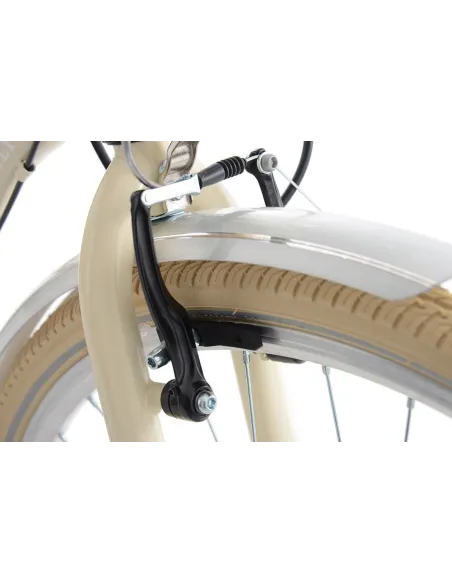 Rower Miejski Damski Retro 28 Bagażnik 6 Biegów