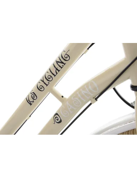 Rower Miejski Damski Retro 28 Bagażnik 6 Biegów