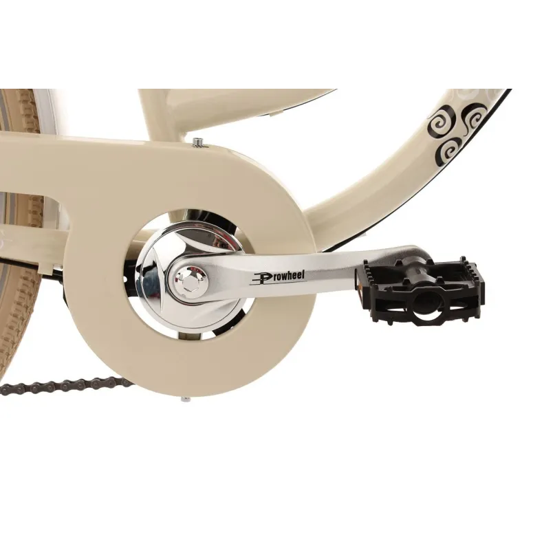 Rower Miejski Damski Retro 28 Bagażnik 6 Biegów