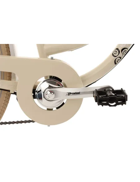 Rower Miejski Damski Retro 28 Bagażnik 6 Biegów