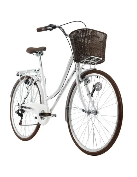 Rower Damski Miejski 28 Retro Styl Damka Bagażnik