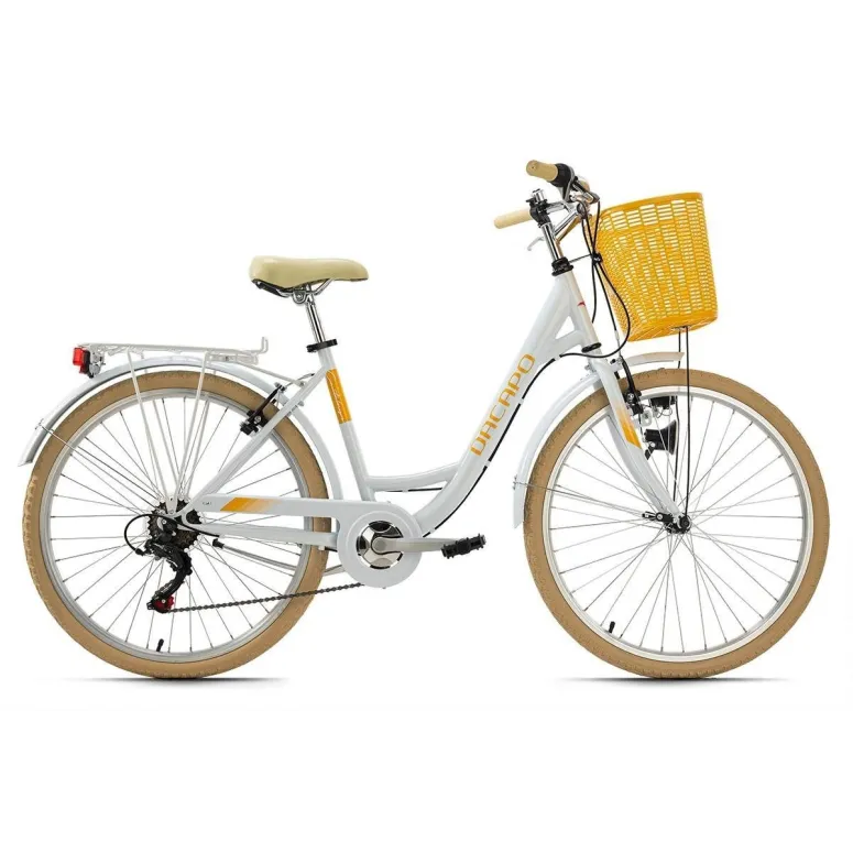 Rower Miejski Damski 26 Dziewczęcy Bagażnik Koszyk