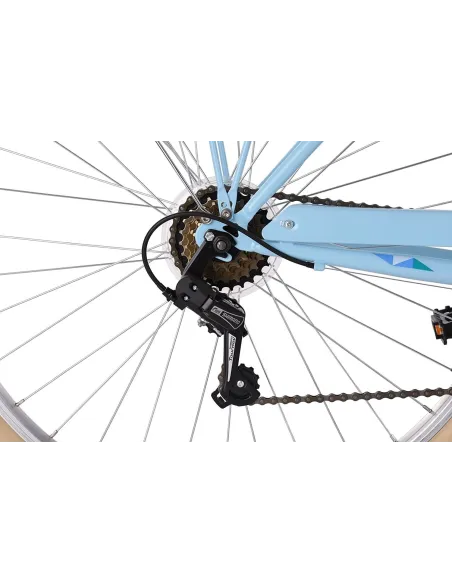 Damski Rower Miejski Dziewczęcy 28 Oświetlenie