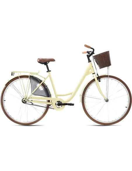Rower Miejski Damski 28 Bagażnik Jednobiegowy