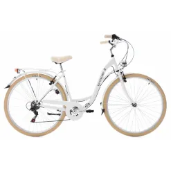 Rower Miejski Damski Retro 28 Dziewczęcy 6 Biegów