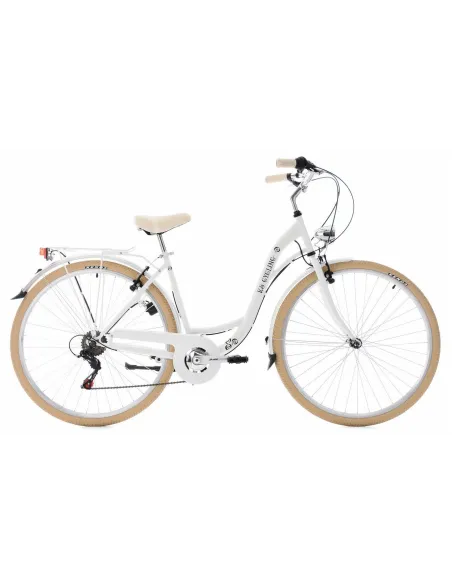 Rower Miejski Damski Retro 28 Dziewczęcy 6 Biegów