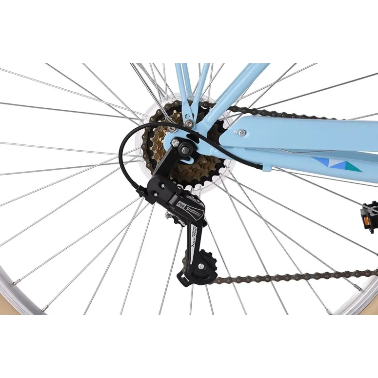 Damski Rower Miejski Koła 28 Dziewczęcy Bagaż Oświetlenie Stopka Błotniki