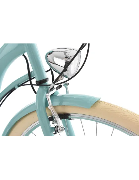 Damski Rower Miejski 28 Dziewczęcy Retro 6 Biegów