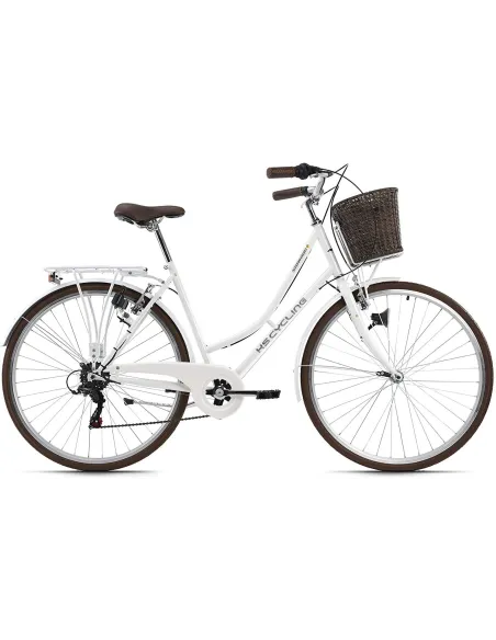 Rower Damski Miejski 28 Retro Styl Damka Bagażnik