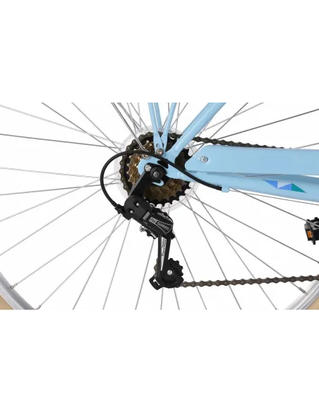 Dziewczęcy Damski Rower Miejski 26 Bagażnik 6 Bieg