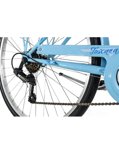 Dziewczęcy Damski Rower Miejski 26 Bagażnik 6 Bieg