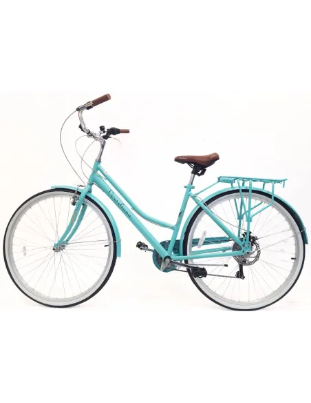 Rower Miejski 28" Uniseks Stal Tarczowy 7 biegów Bagażnik Światła Stopka