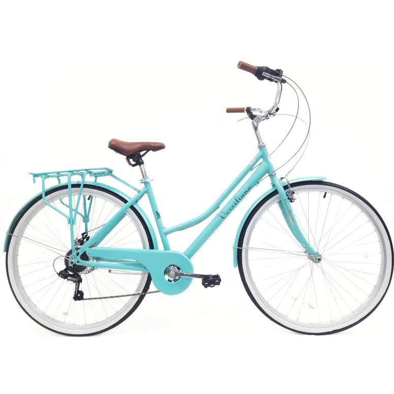 Rower Miejski 28" Uniseks Stal Tarczowy 7 biegów Bagażnik Światła Stopka