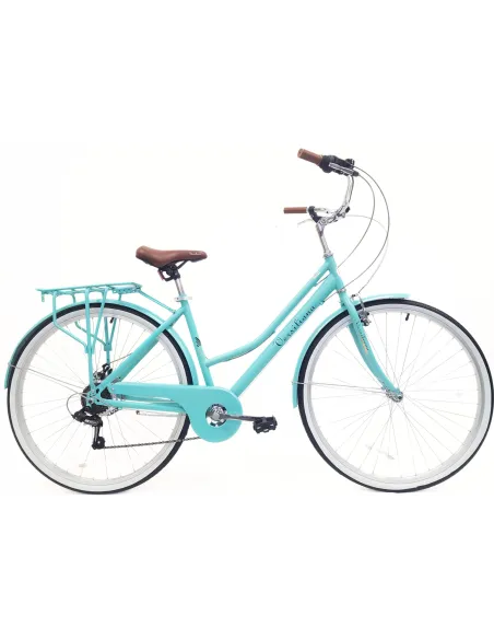 Rower Miejski 28" Uniseks Stal Tarczowy 7 biegów Bagażnik Światła Stopka