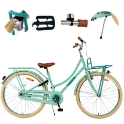 Rower Miejski Damski 26" Stal V-brake Młodzieżowy Światła Stopka Dzwonek