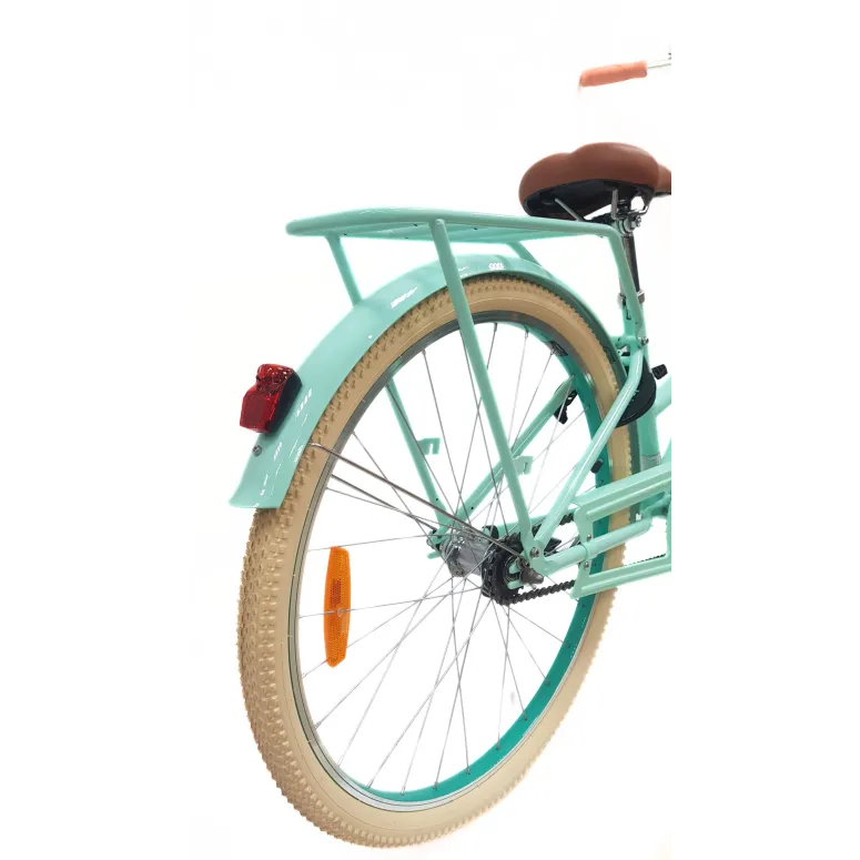 Rower Miejski Damski 26" Stal V-brake Młodzieżowy Światła Stopka Dzwonek