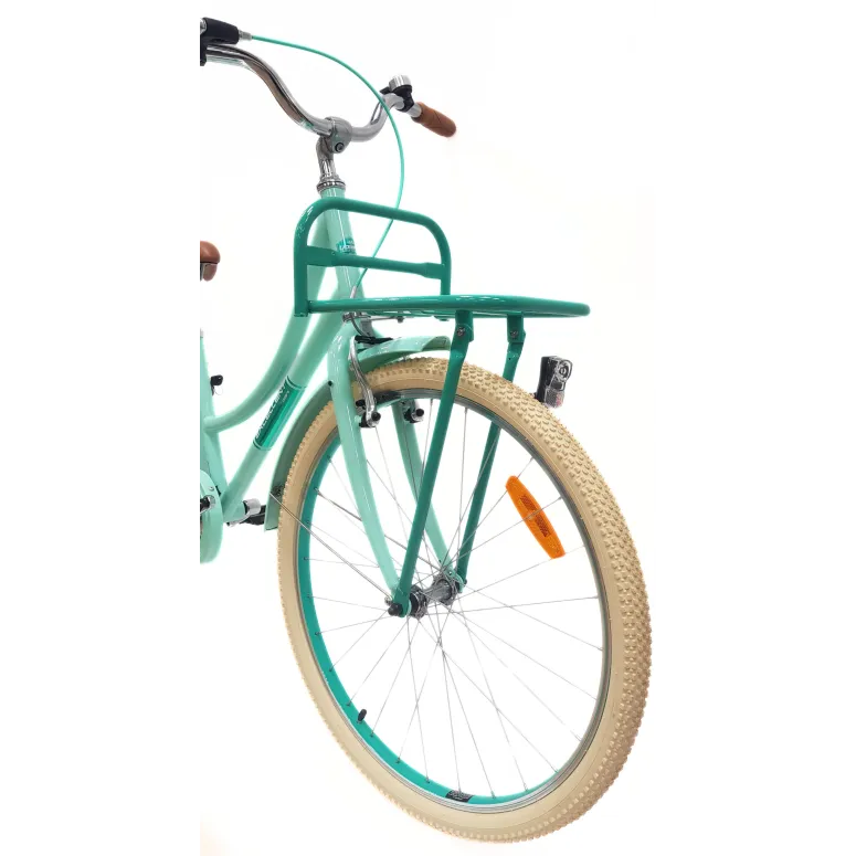 Rower Miejski Damski 26" Stal V-brake Młodzieżowy Światła Stopka Dzwonek