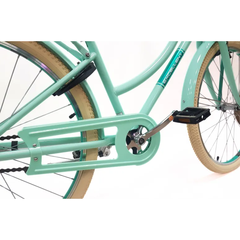 Rower Miejski Damski 26" Stal V-brake Młodzieżowy Światła Stopka Dzwonek