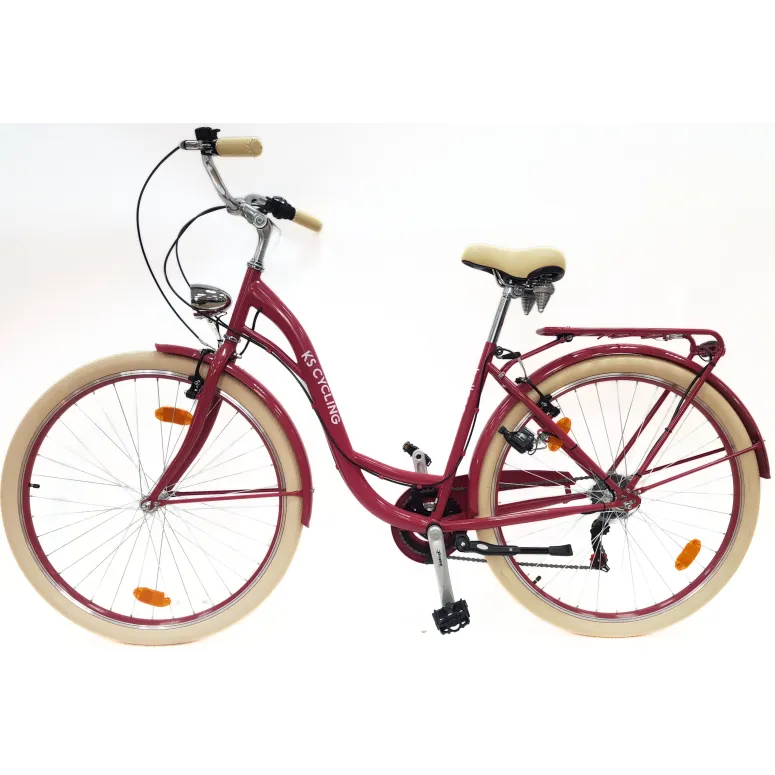 Rower Miejski Damski 28" Stal V-brake Tourney Revo Światła Dynamo Dzwonek